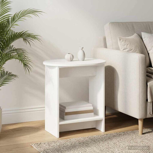 VidaXL vidaXL Side Table White 50 x 39,5 x 55 cm Engineered Wood