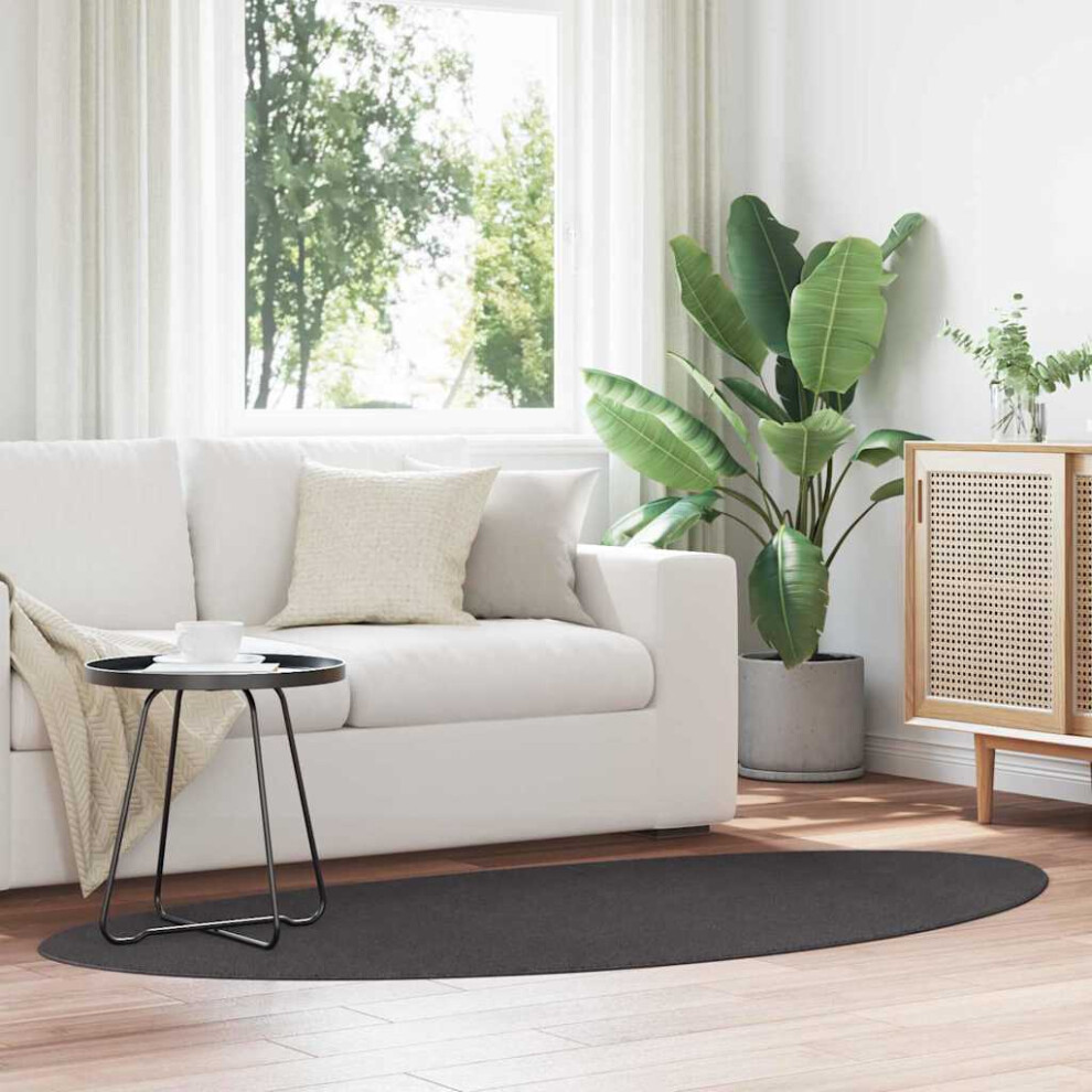 Vidaxl Area Rugs Huarte Anthracite 100 X 200 Cm Polyester