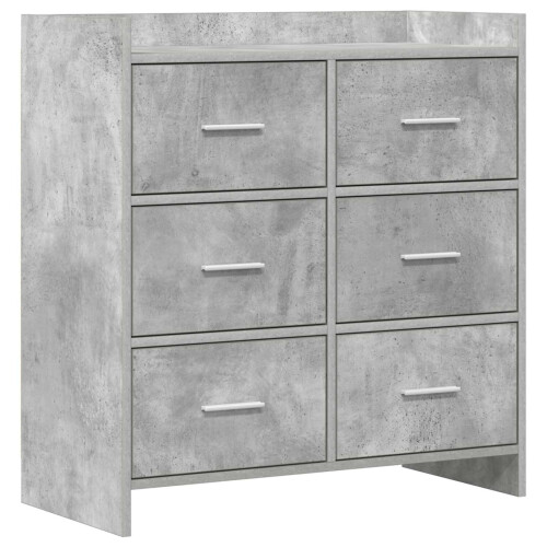 VidaXL vidaXL Sideboard Concrete Grey 75 x 33 x 80 cm Engineered Wood