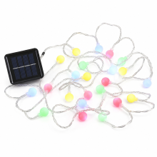 Solar LED String Lights, 100 Multicolour White Ball LEDs, Waterproof Outdoor Decoration for Camping