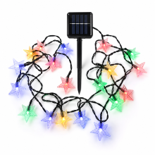 Solar LED Star String Lights, 100 Multicolour Lights for Garden, Camping and Outdoor Decoration