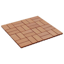 vidaXL Terrassenfliese 22 stk. Teak 30 x 30 cm WPC