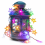 Multicolor Star LED String Lights, 80 Lights, 10 m, USB Steady On, Christmas Decoration 1