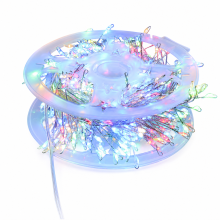 USB LED Fairy String Lights, 100 Cool White LEDs, Silver Wire, 8 Modes, Indoor Christmas Decoration