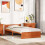 VidaXL vidaXL Bed Frame Wax Brown 195.5 x 80.5 x 51 cm Solid Pine Wood 1