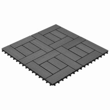 vidaXL Terrassenfliese 22 stk. Grau 30 x 30 cm WPC