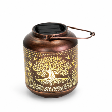 Solar Metal Tree of Life Lantern, IP65 Waterproof Decorative Garden and Patio Light, Set of 2