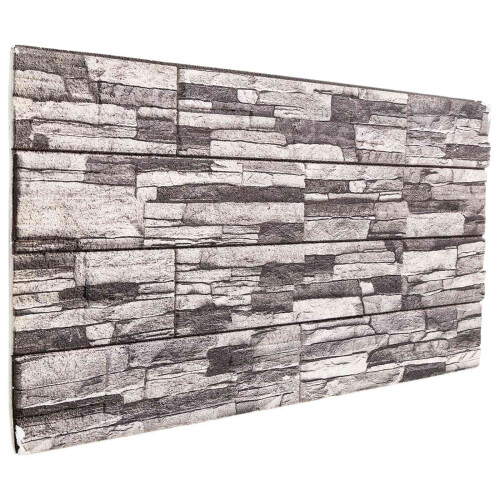 VidaXL vidaXL Wall Panels 10 pcs Dark Grey and Light Grey 100 x 50 cm
