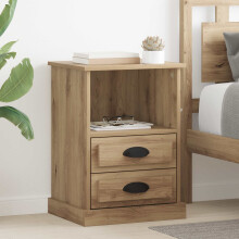 vidaXL Bedside Cabinet Artisan Oak 36 x 43 x 60 cm Engineered Wood