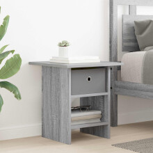 vidaXL Bedside Table Grey Sonoma 41 x 40 x 45 cm Engineered Wood