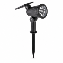 Solar LED Outdoor Spotlight, Waterproof Warm White Light with 3 Modes, for Garden Lawn and Trees