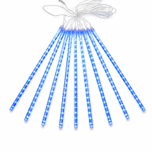 Solar Blue LED Meteor Shower Lights, Waterproof Outdoor Garden Decorative Lights