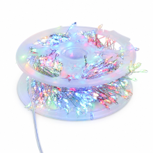 USB LED Fairy String Lights with Remote, 300 Warm White LEDs, Silver Wire for Indoor Christmas Decoration
