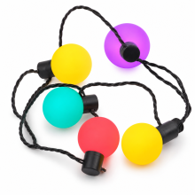 Solar Multicolor LED Globe String Lights for Outdoor, 40 G50 Bulbs, Remote Control, 8 Modes, Connectable, Camping and Parties