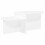 VidaXL vidaXL Coffee Table White 100 x 50 x 40 cm Engineered Wood 5