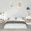 VidaXL vidaXL Bed Frame White 135 x 190 cm Solid Pine Wood 5