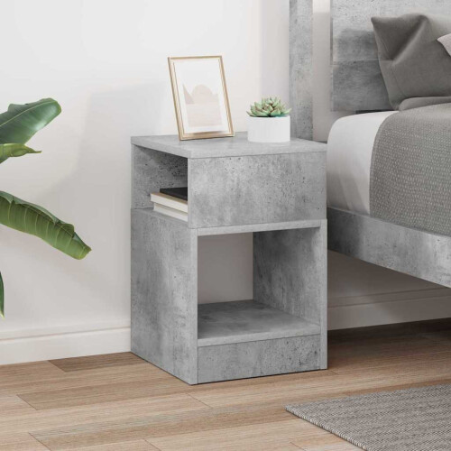 VidaXL vidaXL End Table Concrete Grey 30.5 x 30 x 45 cm Engineered Wood 2