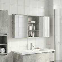 vidaXL Badezimmerschrank-Set 3 stk. 126 x 16 x 62,5 cm Holzwerkstoff