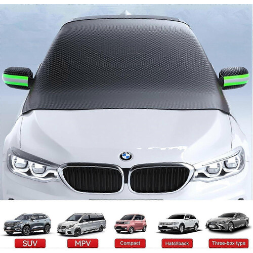 windproof windshield cover foldable and magnetic 2