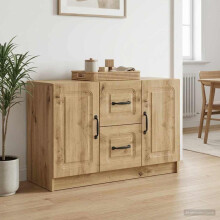 vidaXL Sideboard Artisan Oak 89 x 34.5 x 57 cm Engineered Wood