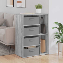 vidaXL Sideboard with Drawer Grey Sonoma 60 x 33.5 x 84 cm