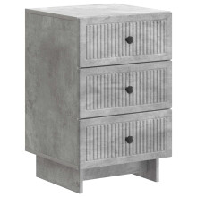 vidaXL Bedside Cabinet Concrete Grey 43 x 41 x 66.5 cm Engineered Wood