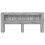 VidaXL vidaXL Headboard Cabinet with Storage Grey Sonoma Engineered Wood 4