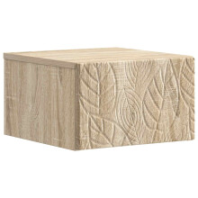 vidaXL Wall-Mounted Bedside Cabinet Sonoma Oak 49 x 34.5 x 20 cm