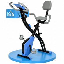 Bicicleta Estática Plegable Azul 105 x 48 x 118 cm