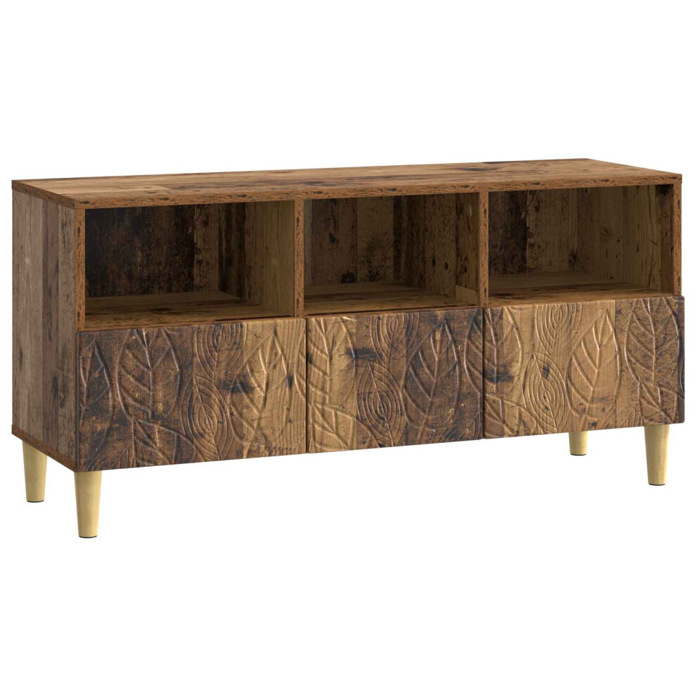 Vidaxl Tv Cabinet 102 X 34.5 X 50 Cm Old Wood Engineered Wood