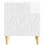VidaXL vidaXL Bedside Table High Gloss White 43 x 34.5 x 50 cm 5