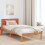 VidaXL vidaXL Bed Frame Brown 75 x 190 cm Solid Pine wood 1