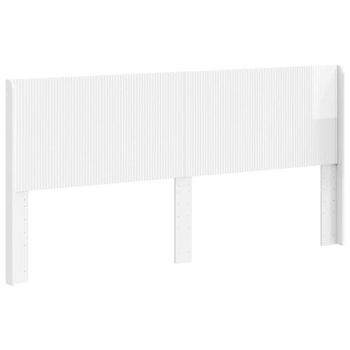 VidaXL vidaXL Headboard High Gloss White Engineered Wood 2