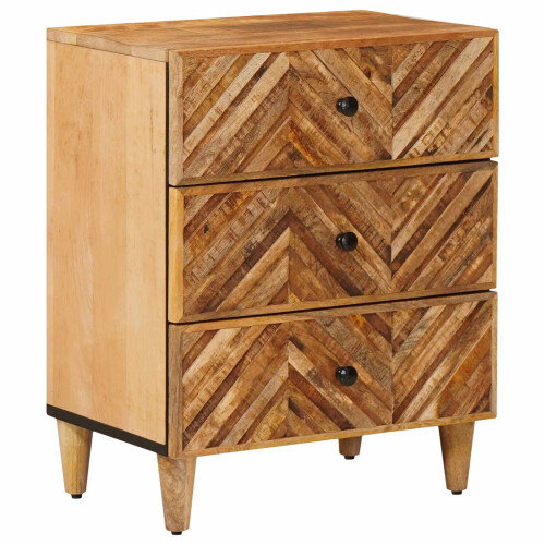 VidaXL vidaXL Bedside Table Brown 50 x 33 x 60 cm Solid Mango Wood