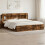 VidaXL vidaXL Headboard Cabinet with Storage Smoked Oak Engineered Wood 4