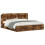 VidaXL vidaXL Headboard Cabinet with Storage Smoked Oak Engineered Wood 3