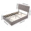 Living And Home Double Upholstered Bed Frame with 2 Drawers 6