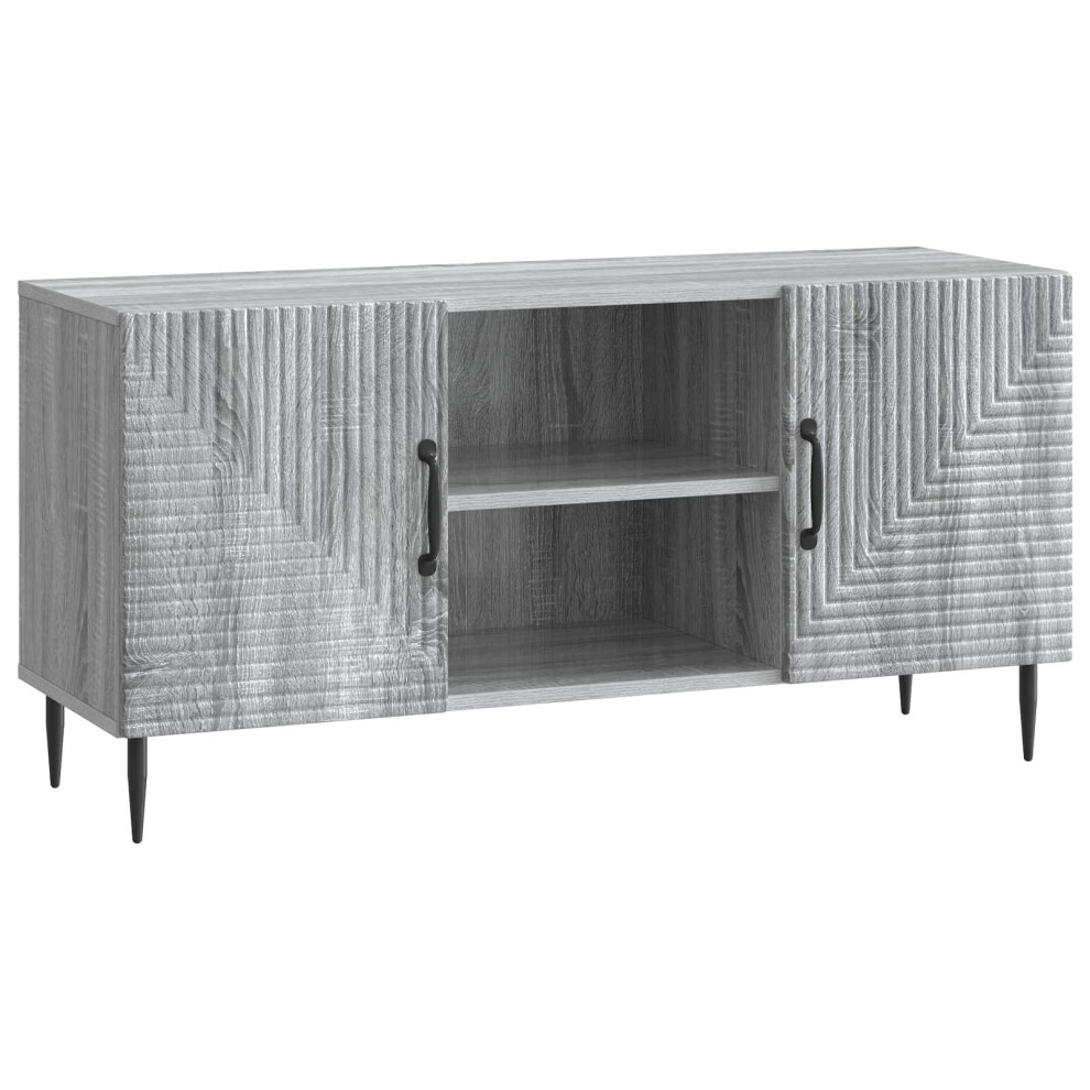Vidaxl Tv Cabinet Grey Sonoma 102 X 34.5 X 50 Cm Engineered Wood