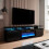 Living And Home Recessed Electric Fireplace TV Stand with Remote Control 2