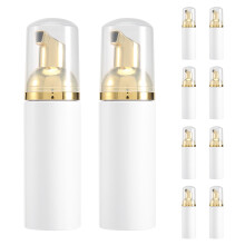 10 Pieces Plastic Travel Foaming Soap Dispenser Empty Foaming Liquid Soap Pump Bottles Lash Cleanser Bottles D