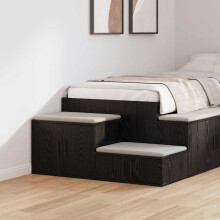 vidaXL Storage Cabinet 2 pcs Black Oak 108 x 41 x 40 cm