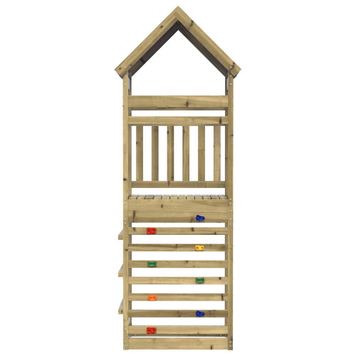 VidaXL vidaXL Play Tower Brown 52.5 x 85 x 265 cm Solid Impregnated Wood 2