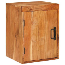 vidaXL Bedside Table Brown 35 x 33 x 48 cm Solid Wood Acacia