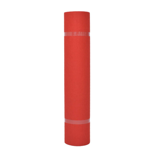 VidaXL vidaXL Carpet Plain Red 1 x 12 m Fabric