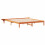 VidaXL vidaXL Bed Frame with Side Tables Wax Brown 200 x 210 cm 4