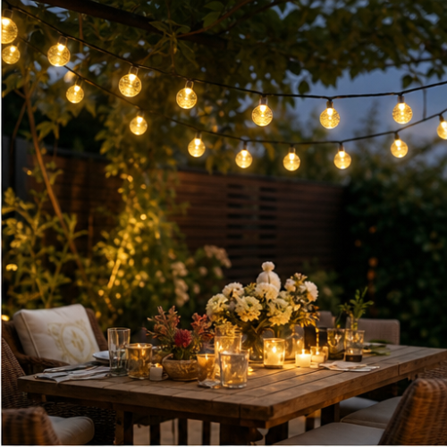Solar LED Globe String Lights, Warm White, Waterproof Outdoor and Camping Lights, 100 LEDs, 8 Modes 2