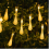 Solar LED Raindrop String Lights Warm White, 200 LEDs, 22 m, Waterproof Outdoor, 8 Modes 2
