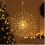 Firework Hanging LED Decorative Light, 60 Warm White LEDs, Copper Wire, Remote Control, Waterproof Battery Box 2