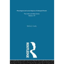 Phonological and Lexical Aspects of Colloquial Finnish by Melvin J. Lu