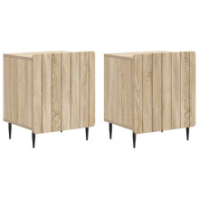 vidaXL Bedside Cabinet 2 pcs Sonoma Oak 43 x 34.5 x 52 cm